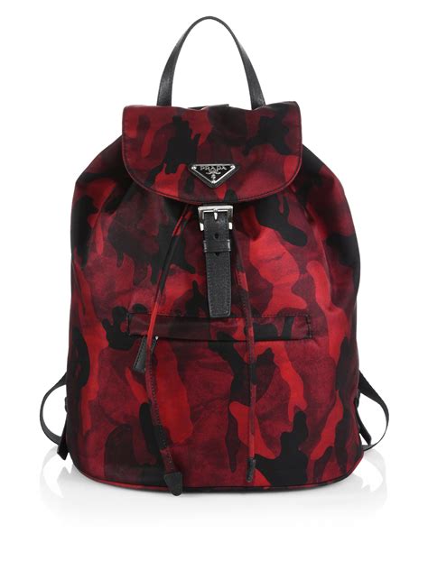 patch tan and red prada bag|farfetch Prada backpack.